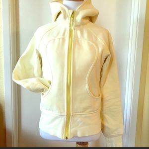 Lululemon yellow scuba hoodie size 4